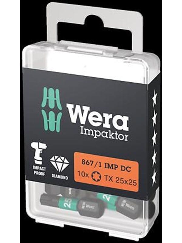 Bit Impaktor 1/4' din 3126 C6,3 T20x25mm Wera
