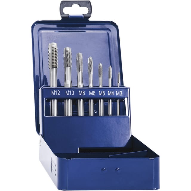 Eventus by Exact 10316 Maschinengewindebohrer-Set 7teilig metrisch Rechtsschneidend din 371 hss f