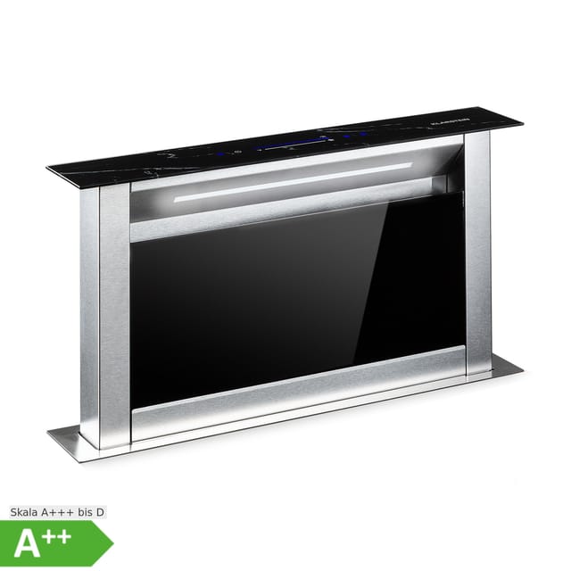 Klarstein - Downdraft-Dunstabzugshaube, Versenkbare Abzugshaube, Leise Dunstabzugshauben mit Filter, Dunstabzugshaube 60cm, Umluft/Abluft Dunsthaube