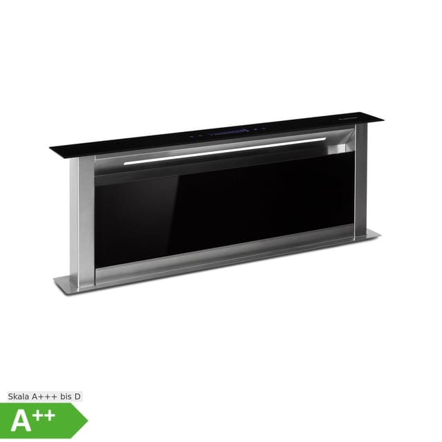 Klarstein - Downdraft-Dunstabzugshaube, Versenkbare Abzugshaube, Leise Dunstabzugshauben mit Filter, Dunstabzugshaube 90cm, Umluft/Abluft Dunsthaube