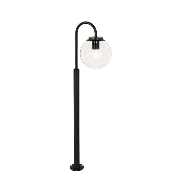 Moderne Laterne schwarz mit Klarglas 104 cm IP44 - Sfera