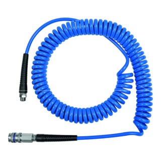 Spiralschlauch-Stahlkupplung-Set, pu, Schlauch-ø 12x8, 3,0 m, SP12300PUSSK - Riegler
