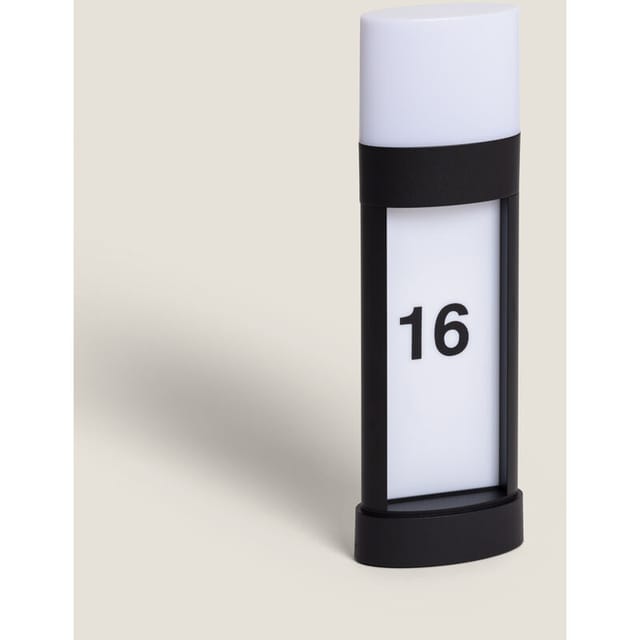Ledkia - led Außenleuchte 10W Oberfläche 50cm Aluminium für die Hausnumerierung Mulham Schwarz