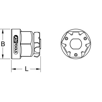 GEARplus Bit-Adapter, 3/8"x1/4