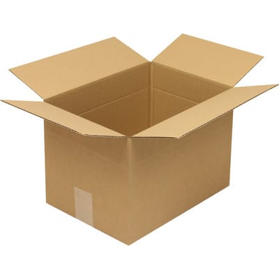 Transpak - Faltkarton 1-wellig Höhenrillung Maße 325x235x225mm C4 Qualität 1.20 b braun braun