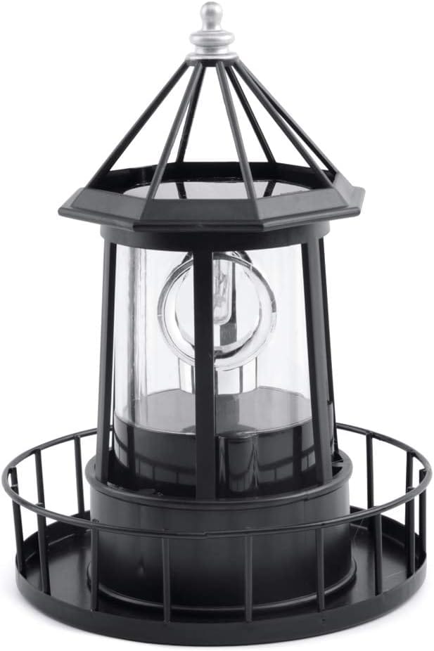 Led Solar Rotierende Leuchtturm Lampe Outdoor Garten Dekoration Laterne für Pathway Patio Ulisem