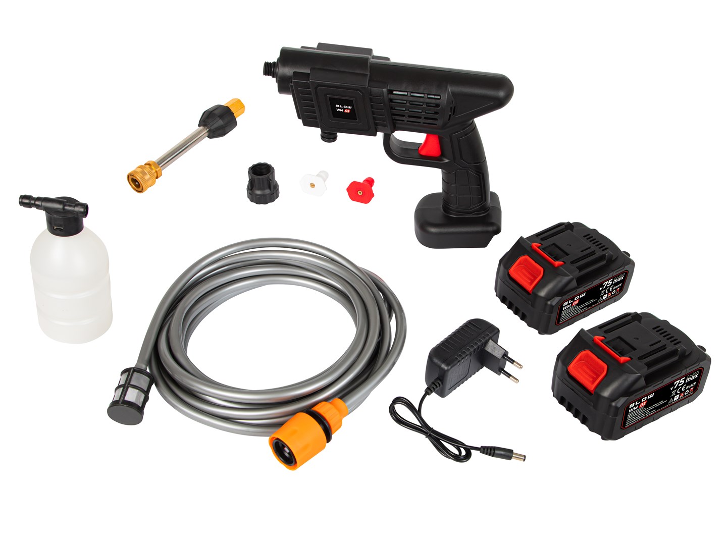 Blow Washer De Druck De Batterie Für Fenster De Garten Abdeckung 2 X Kit De Batterie De Batterie
