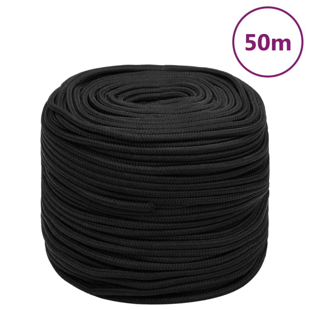 Bootsseil Schwarz 8 Mm 50 M Polypropylen