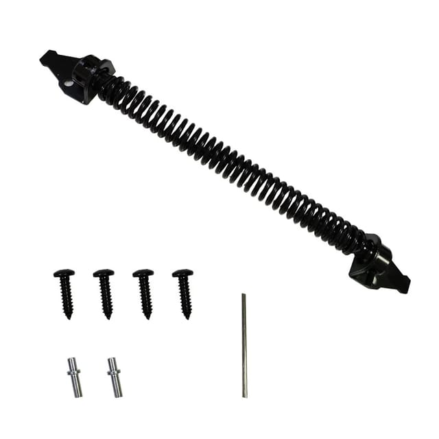 Shining House - Türschließer, 36 cm, automatischer Türschließer, Federtürschließer, verstellbare Zugfeder, Türfeder mit 2 Schrauben, für Gartentor,