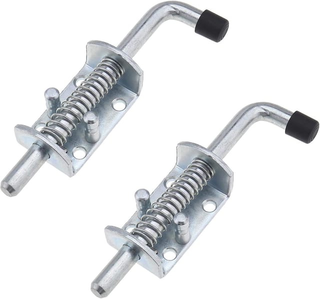 Shining House - Be In Your Mind Federbelasteter Bolzen, 2er-Pack, robustes Zubehör für Anhänger, Garage, Scheune, 165 mm – universell (links oder