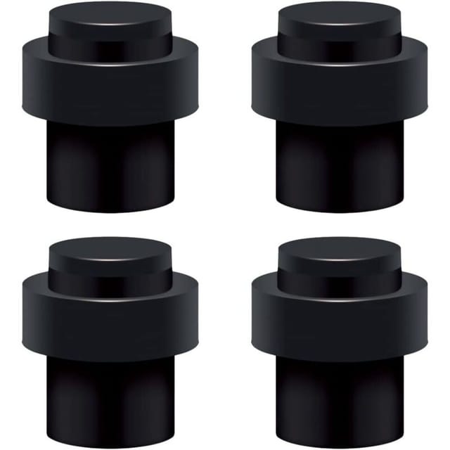 Shining House - Boden-Türstopper aus Edelstahl, 6 cm, Türstopper, Türstopper, Türstopper (4 Stück)