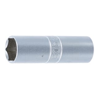 BGS Zündkerzen-Einsatz Sechskant dünnwandig Antrieb Innenvierkant 12,5 mm (1/2") SW 16 mm - 2425