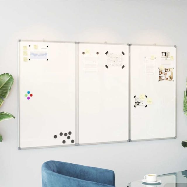 vidaXL Magnetisches Whiteboard Klappbar 180x80x1,7 cm Aluminium