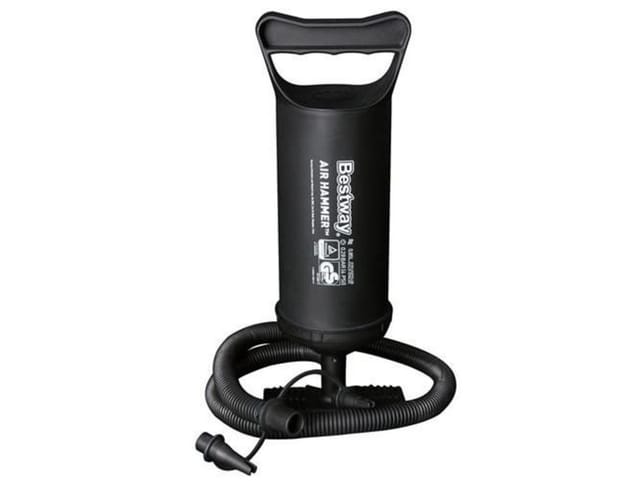 Bestway Handluftpumpe Air Hammer 10,8 x 8,8 x 30 cm 3 Adapterstücke
