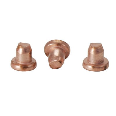 Nieten 3x3,2mm verkupfert, 100er Pack