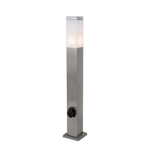 Außenleuchte Stahl 80 cm mit Fassung IP44 - Malios