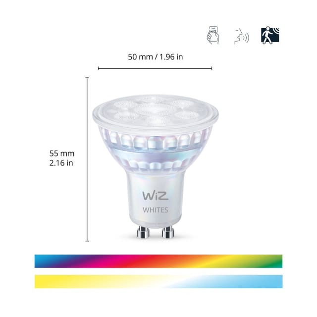 WIZ - 8720169076761 led eek f (a - g) GU10 Reflektor 4.7 w Warmweiß bis Kaltweiß, rgbw 1 St.