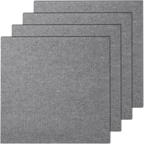 Mophorn - Vevor Teppichfliesen Zum Abziehen Und Aufkleben, 61 X 61 Cm, Selbstklebende Teppichbodenfliesen, Weich Gepolsterte Teppichfliesen, Diy-installation Für Schlafzimmer, Wohnzimmer, (15 Stk., Dunkelblau)