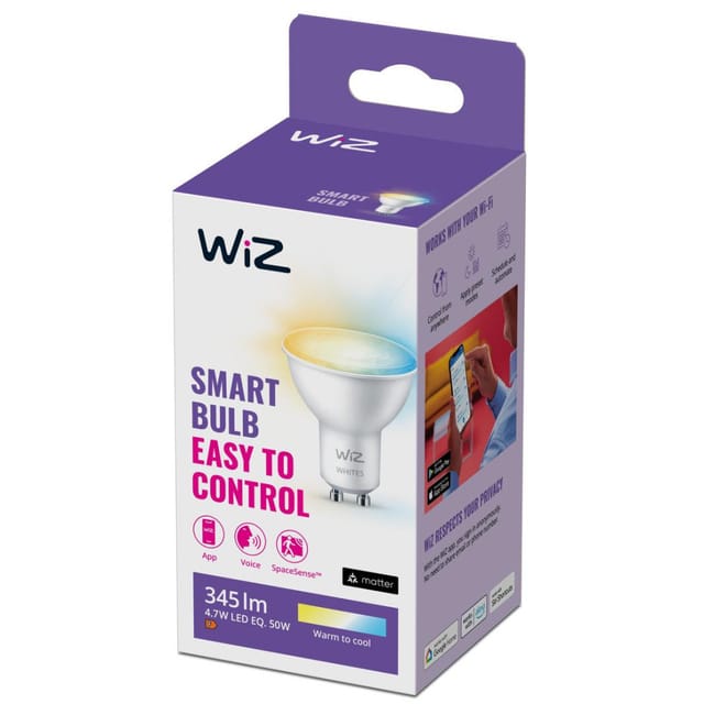WIZ - 8720169076747 led eek f (a - g) GU10 Reflektor 4.7 w Warmweiß bis Kaltweiß 1 St.