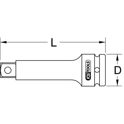 3/4' Kraft-Verlängerung 100 mm