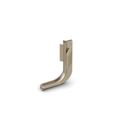 Hettich - Griffmulde-Innenecke, 90°, Canis l, 9210119, Aluminium edelstahloptik