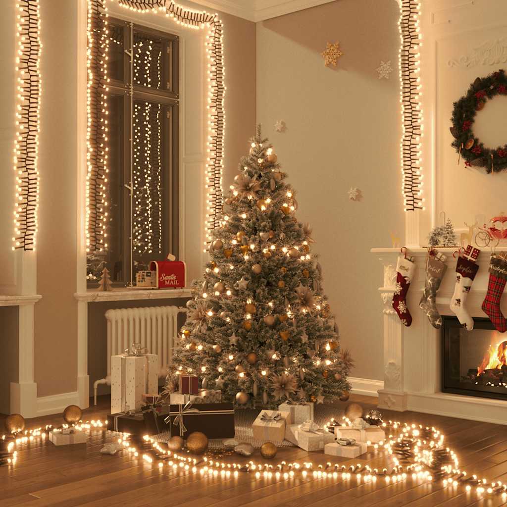 Led-lichterkette Mit 1000 Leds Warmweiß 11 M Pvc