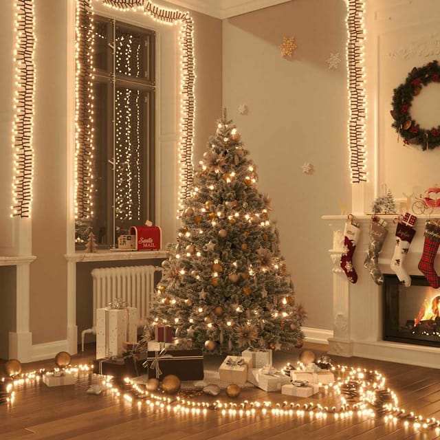 Led-lichterkette Mit 1000 Leds Warmweiß 11 M Pvc