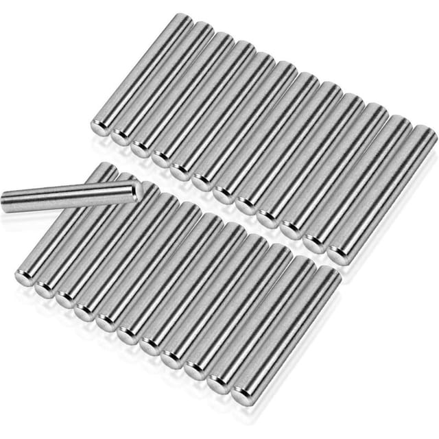 24 Stück 5-mm-Dübelstifte (M5 x 30), 5-mm-Zylinder-Holzdübel, Schrankdübelstifte, Regalträger, Werkzeug für präzise Positionierung und Verbindung,
