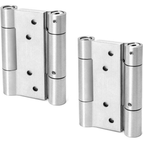 Stück Federbänder, 100 Mm, Aus Edelstahl 304, Doppeltwirkend, Selbstschließend, Federbelastet, Für Drehtüren In Cafés Und Saloons