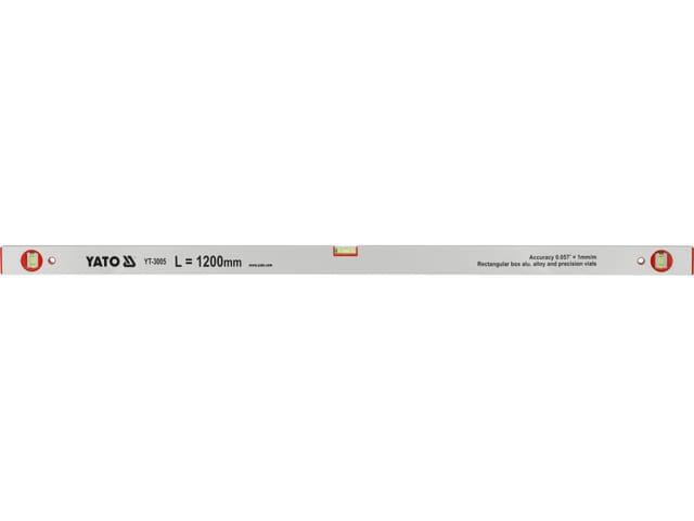 Poziomnica 1200mm 3-libelki (2-pionowe)