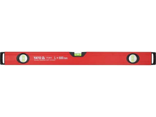 Aluminium-Wasserwaage 600 mm, 3 Libellen