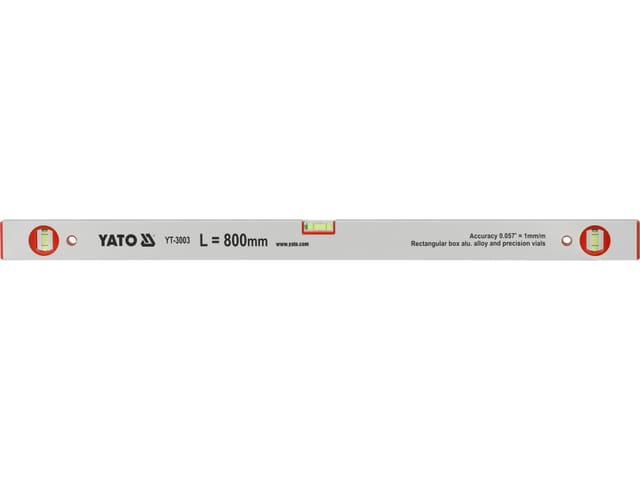 Poziomnica 800mm 3-libelki (2-pionowe)