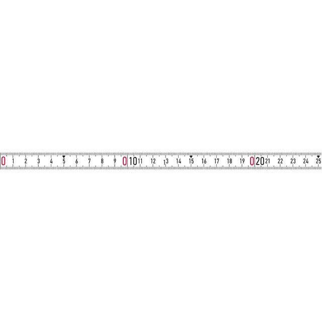 Bandmaß weiß 10mx13mm selbstklebend lnr-sk BMI