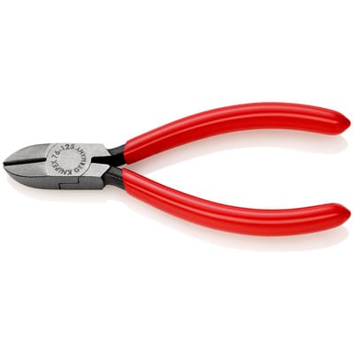 Knipex - 76 01 125 Elektronik- u. Feinmechanik Seitenschneider mit Facette 125 mm