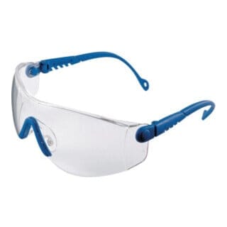Schutzbrille Op-Tema EN 166-1FT Bügel blau,Scheibe klar PC HONEYWELL