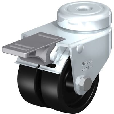 Blickle - 276394 lmda-poa 50G-FI Doppel-Lenkrolle Rad-Durchmesser: 50 mm Tragfähigkeit (max.): 80 kg 1