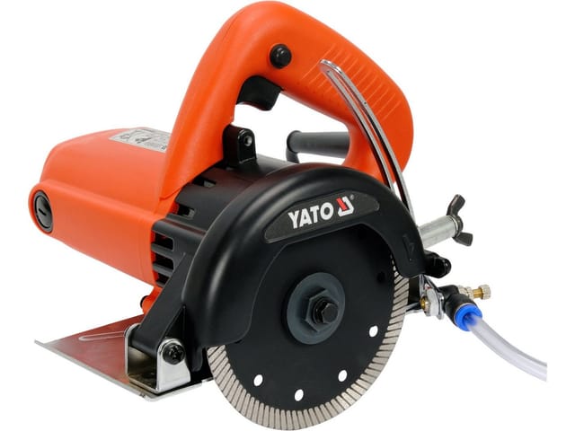 Yato - Steintrennsäge 125mm Nass+Trocken Trennschneider Schneidemaschine Steinsäge Betonsäge Fliesen Granit Marmor 1400W