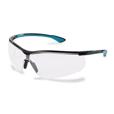 uvex sportstyle 9193376 Schutzbrille Schwarz, Grün