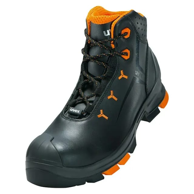 Uvex - 2 Sicherheits-Stiefel Gr.43 W11 S3L esd sr schwarz/orange 6503.2