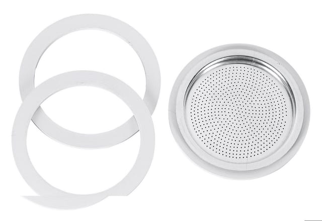Bialetti - Ersatzdichtung / -filter-Set für Aluminium Espressobereiter 4-teilig