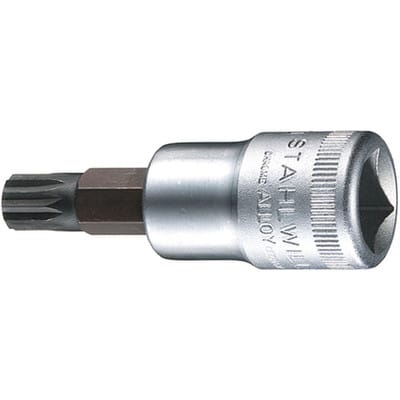 54 x m 6 03060006 Innen-Vielzahn (xzn) Steckschlüssel-Bit-Einsatz M6 1/2' (12.5 mm) - Stahlwille