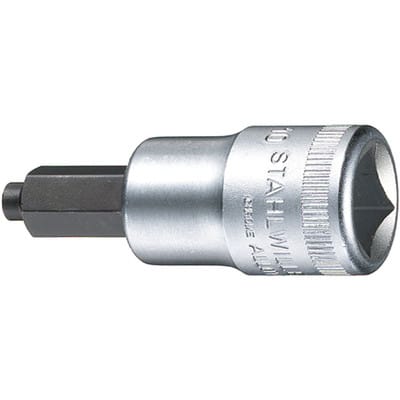 54 ic 6 03070006 Innen-Sechskant bo Steckschlüssel-Bit-Einsatz 6 mm 1/2' (12.5 mm) - Stahlwille
