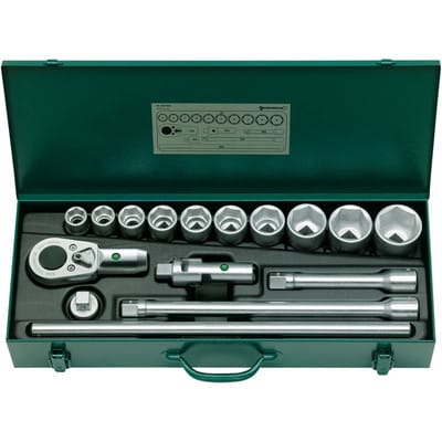55/10/6 Steckschlüsselsatz metrisch 3/4' (20 mm) 16teilig 96050104 - Stahlwille