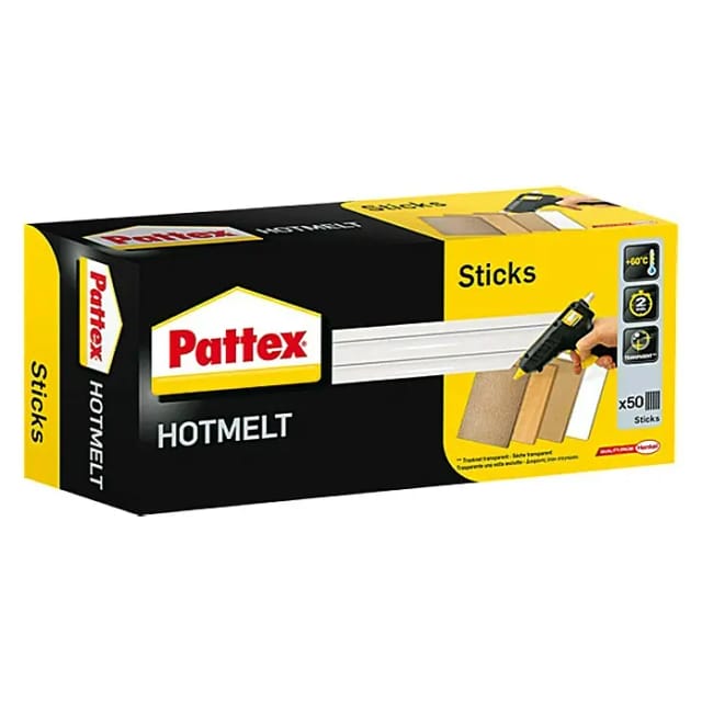 PTK1 Heißklebesticks 11 mm 200 mm Transparent 1000 g 50 St. - Pattex