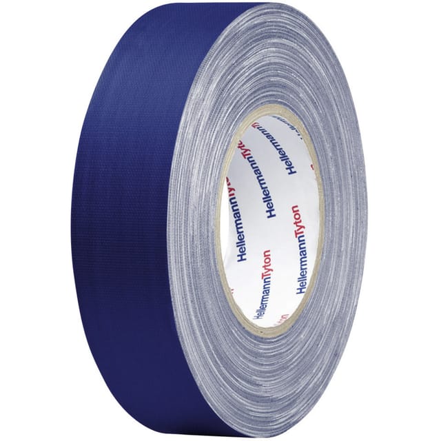 Hellermanntyton - HTAPE-TEX-BU-19x50 712-00500 Gewebeklebeband HelaTape Tex Blau (l x b) 50 m x 19 mm