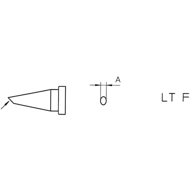 Weller - lt-f Lötspitze Rundform, abgeschrägt Spitzen-Größe 1.2 mm Inhalt 1 St.