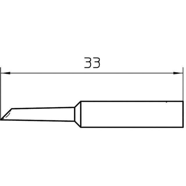 Weller XNT GW Lötspitze abgeschrägt 45° Spitzen-Größe 2 mm Spitzen-Länge 33 mm Inhalt 1 St.