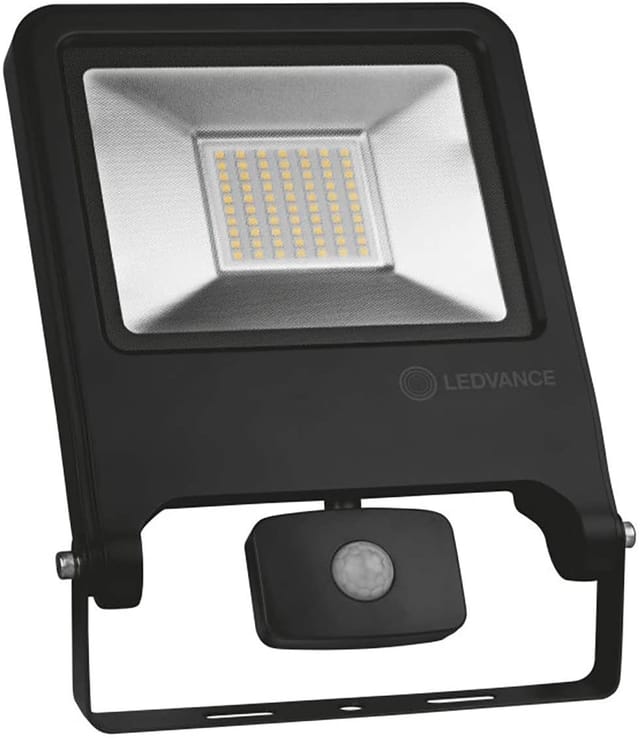 Ledvance - Flutlicht mit Bewegungssensor 50W 4500lm Natürliches Licht 4000k Schwarzer Körper