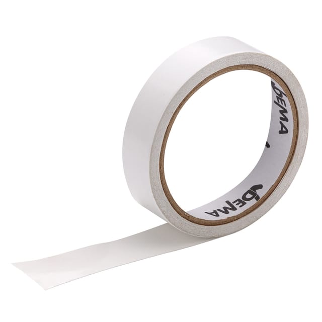 Dema - Doppelseitiges Klebeband 24mm x 10m weiß