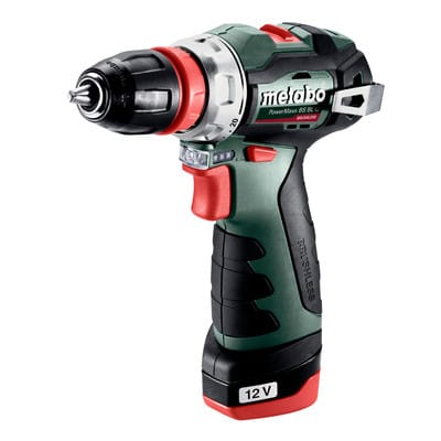 Metabo - Akku-Bohrschrauber PowerMaxx bs bl q (601749500) Kunststoffkoffer 12V 2x2Ah Li-Power + lc 40